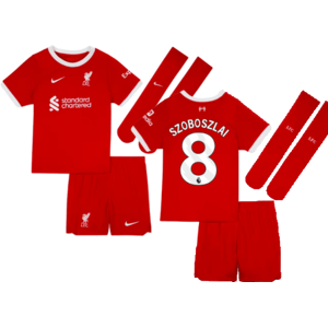 Nike (LB) 2023-2024 Liverpool Home Little Boys Mini Kit (Szoboszlai 8) Nike (LB) 2023-2024 Liverpool Home Little Boys Mini Kit (Szoboszlai 8)
