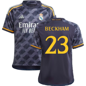 adidas (XXL) 2023-2024 Real Madrid Away Shirt (Kids) (Beckham 23) adidas (XXL) 2023-2024 Real Madrid Away Shirt (Kids) (Beckham 23)