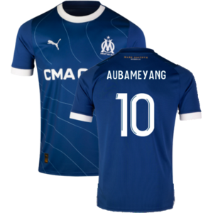 Puma (MB) 2023-2024 Marseille Away Shirt (Kids) (Aubameyang 10) Puma (MB) 2023-2024 Marseille Away Shirt (Kids) (Aubameyang 10)
