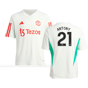 adidas (MB) 2023-2024 Man Utd Training Jersey (White) - Kids (Antony 21) adidas (MB) 2023-2024 Man Utd Training Jersey (White) - Kids (Antony 21)