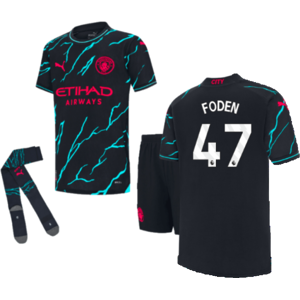 Puma (1-2 Years) 2023-2024 Man City Third Mini Kit (FODEN 47) Puma (1-2 Years) 2023-2024 Man City Third Mini Kit (FODEN 47)