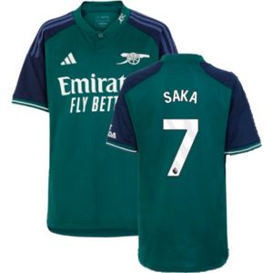 Adidas Saka 7 Green Kids Arsenal Third Shirt - Football Shirt Adidas Saka 7 Green Kids Arsenal Third Shirt - Football Shirt