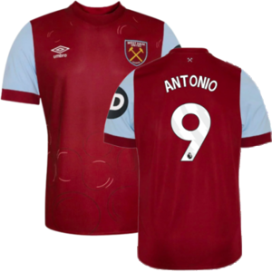 Umbro (XLB) 2023-2024 West Ham Home Shirt (Kids) (ANTONIO 9) Umbro (XLB) 2023-2024 West Ham Home Shirt (Kids) (ANTONIO 9)