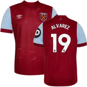 Umbro (XLB) 2023-2024 West Ham Home Shirt (Kids) (ALVAREZ 19) Umbro (XLB) 2023-2024 West Ham Home Shirt (Kids) (ALVAREZ 19)