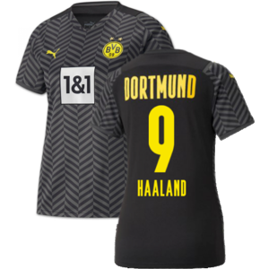 Puma (XXLB) 2021-2022 Borussia Dortmund Away Shirt (Kids) (HAALAND 9) Puma (XXLB) 2021-2022 Borussia Dortmund Away Shirt (Kids) (HAALAND 9)