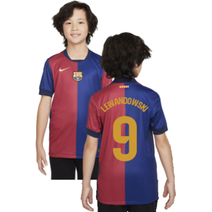Nike (XLB) 2024-2025 Barcelona Home Shirt (Sponsorless) - Kids (Lewandowski 9) Nike (XLB) 2024-2025 Barcelona Home Shirt (Sponsorless) - Kids (Lewandowski 9)