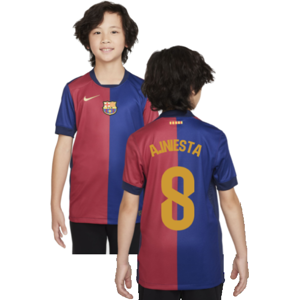 Nike (XLB) 2024-2025 Barcelona Home Shirt (Sponsorless) - Kids (A.Iniesta 8) Nike (XLB) 2024-2025 Barcelona Home Shirt (Sponsorless) - Kids (A.Iniesta 8)