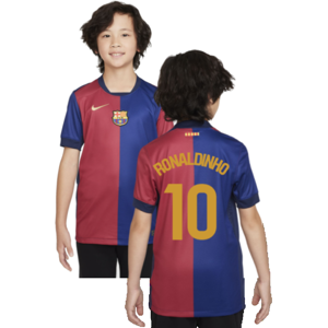 Nike (SB) 2024-2025 Barcelona Home Shirt (Sponsorless) - Kids (Ronaldinho 10) Nike (SB) 2024-2025 Barcelona Home Shirt (Sponsorless) - Kids (Ronaldinho 10)