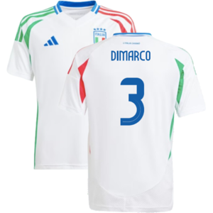 adidas (XLB) 2024-2025 Italy Away Shirt (Kids) (DIMARCO 3) adidas (XLB) 2024-2025 Italy Away Shirt (Kids) (DIMARCO 3)