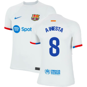 Nike (MB) 2023-2024 Barcelona Away Shirt (Kids) (A Iniesta 8) Nike (MB) 2023-2024 Barcelona Away Shirt (Kids) (A Iniesta 8)