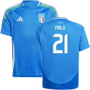 adidas (XLB) 2024-2025 Italy Home Shirt (Kids) (PIRLO 21) adidas (XLB) 2024-2025 Italy Home Shirt (Kids) (PIRLO 21)