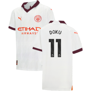 Puma (SB) 2023-2024 Man City Away Shirt (Kids) (Doku 11) Puma (SB) 2023-2024 Man City Away Shirt (Kids) (Doku 11)