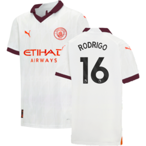 Puma (MB) 2023-2024 Man City Away Shirt (Kids) (RODRIGO 16) Puma (MB) 2023-2024 Man City Away Shirt (Kids) (RODRIGO 16)