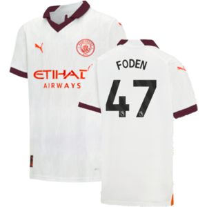 Puma (XXLB) 2023-2024 Man City Away Shirt (Kids) (FODEN 47) Puma (XXLB) 2023-2024 Man City Away Shirt (Kids) (FODEN 47)