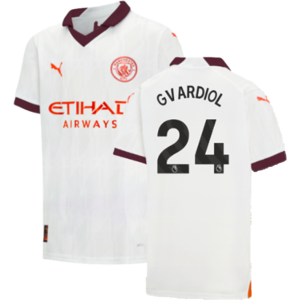 Puma (XLB) 2023-2024 Man City Away Shirt (Kids) (Gvardiol 24) Puma (XLB) 2023-2024 Man City Away Shirt (Kids) (Gvardiol 24)