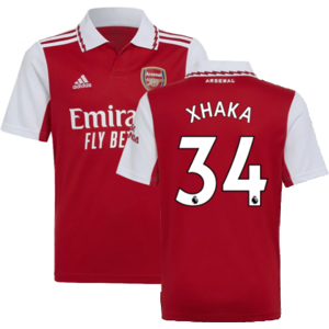 adidas (LB) 2022-2023 Arsenal Home Shirt (Kids) (XHAKA 34) adidas (LB) 2022-2023 Arsenal Home Shirt (Kids) (XHAKA 34)
