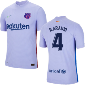 Nike (SB) 2021-2022 Barcelona Away Shirt (Kids) (R.ARAUJO 4) Nike (SB) 2021-2022 Barcelona Away Shirt (Kids) (R.ARAUJO 4)