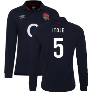 Umbro (LB) 2023-2024 England Rugby Alternate LS Classic Jersey (Kids) (Itoje 5) Umbro (LB) 2023-2024 England Rugby Alternate LS Classic Jersey (Kids) (Itoje 5)