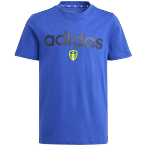 (11-12 Years) Leeds United Kid's T-Shirt Football adidas Blue Top - New (11-12 Years) Leeds United Kid's T-Shirt Football adidas Blue Top - New