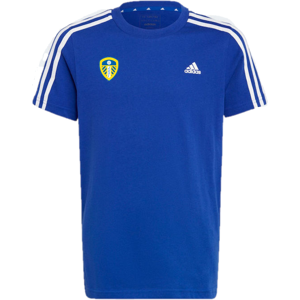 (7-8 Years) Leeds United Kid's T-Shirt Football adidas Blue Top - New (7-8 Years) Leeds United Kid's T-Shirt Football adidas Blue Top - New