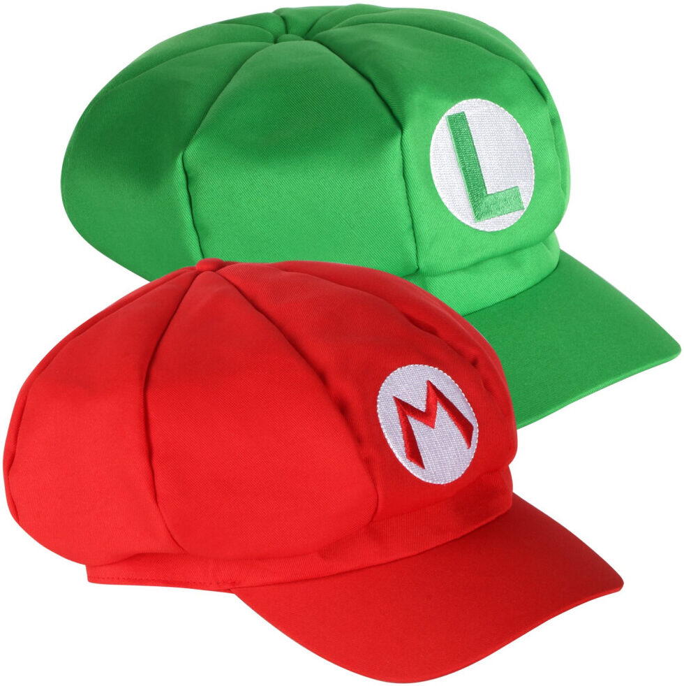 Trixes 2pc Mario & Luigi Hats   Video Game Theme Caps