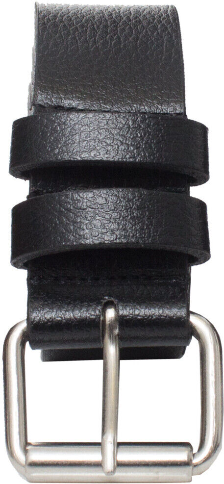 (Black, 5XL) Kruze New Mens PU Leather Belts Buckle Belt For Jeans Big Tall King