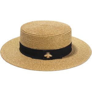 Unbranded Ladies Sun Fedora Hats Small Bee Straw Hat European and American Retro Gold Brai Unbranded Ladies Sun Fedora Hats Small Bee Straw Hat European and American Retro Gold Brai
