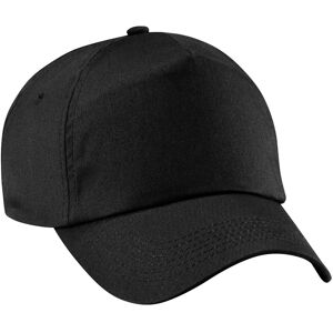 (One Size, Black) Beechfield Unisex Plain Original 5 Panel Baseball Cap (One Size, Black) Beechfield Unisex Plain Original 5 Panel Baseball Cap