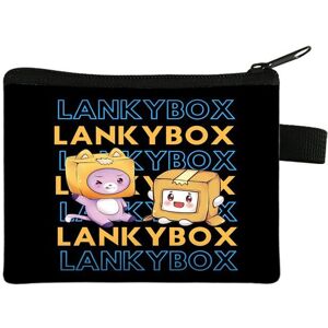 Unbranded (Black) Lankybox Coin Purse Card Holder Wallet Cosmetic Pouch Portable Storage O Unbranded (Black) Lankybox Coin Purse Card Holder Wallet Cosmetic Pouch Portable Storage O