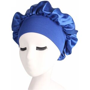 Unbranded (Royal Blue) Women Long Hair Care Satin Bonnet Sleep Hat Cap Night Silk feel Cap Unbranded (Royal Blue) Women Long Hair Care Satin Bonnet Sleep Hat Cap Night Silk feel Cap