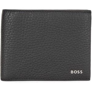 Boss Mens Crosstown Trifold Trifold wallet in grained Italian leather with coin Boss Mens Crosstown Trifold Trifold wallet in grained Italian leather with coin