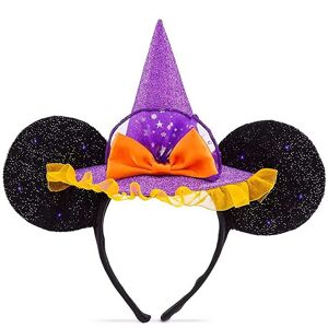 Disney Plush Minnie Mouse Witch Ear Headband for Adults, Orange, S Disney Plush Minnie Mouse Witch Ear Headband for Adults, Orange, S