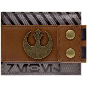 Star Wars Rogue One Rebel Buttoned ID and Card Bi-Fold Wallet Brown Star Wars Rogue One Rebel Buttoned ID and Card Bi-Fold Wallet Brown