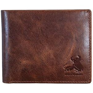 BULL GUARD Mens RFID Blocking Bifold Wallet Soft Genuine Leather Brown Western BULL GUARD Mens RFID Blocking Bifold Wallet Soft Genuine Leather Brown Western