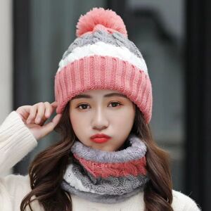 Unbranded (D) 2PCS Winter Ladies Wooly Thick Knit Woollen Hat And Scarf Set knitted Unbranded (D) 2PCS Winter Ladies Wooly Thick Knit Woollen Hat And Scarf Set knitted