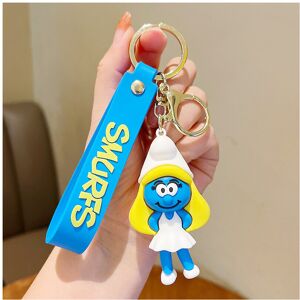 Unbranded (Smurfette) The Papa Jokeyette Silicone Keychain Cartoon Pendant Blue Unbranded (Smurfette) The Papa Jokeyette Silicone Keychain Cartoon Pendant Blue