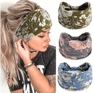 Unbranded (3pcs-2) Women's Wide Headband Fashion Headband Elastic Hairband Unbranded (3pcs-2) Women's Wide Headband Fashion Headband Elastic Hairband