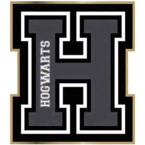 Harry Potter Pin Badge H For Hogwarts Varsity Logo new Official Black Metal Harry Potter Pin Badge H For Hogwarts Varsity Logo new Official Black Metal