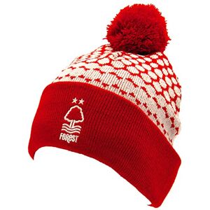 Official Nottingham Forest FC red and white fade design bobble hat Official Nottingham Forest FC red and white fade design bobble hat