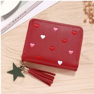 nobrand (Red) 2024 Women Small Wallet Ladies Mini Tassel Wallet Cute Girl Short Zipper L nobrand (Red) 2024 Women Small Wallet Ladies Mini Tassel Wallet Cute Girl Short Zipper L