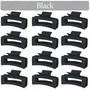 Unbranded (Black, 6Pcs) 6-60Pcs Korean Women Girls Plastic Hair Claws 8.5cm Hairclip Crab Unbranded (Black, 6Pcs) 6-60Pcs Korean Women Girls Plastic Hair Claws 8.5cm Hairclip Crab