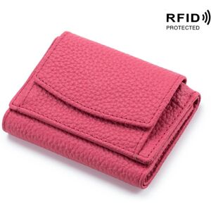Unbranded ((Rose Red) Full -layer cowhide inside and outside) Small Wallet Female Leather Unbranded ((Rose Red) Full -layer cowhide inside and outside) Small Wallet Female Leather