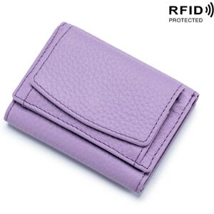 Unbranded ((Light purple) full -layer cowhide inside and outside) Small Wallet Female Leat Unbranded ((Light purple) full -layer cowhide inside and outside) Small Wallet Female Leat