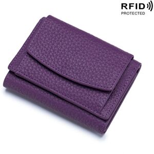 Unbranded ((Purple) Full -layer cowhide inside and outside) Small Wallet Female Leather Ja Unbranded ((Purple) Full -layer cowhide inside and outside) Small Wallet Female Leather Ja