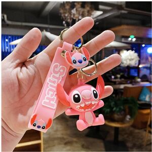 VEISHET (StyleC) Silicone Stylish Adorable Cartoon Stitch Character Car Keychain Key Rin VEISHET (StyleC) Silicone Stylish Adorable Cartoon Stitch Character Car Keychain Key Rin