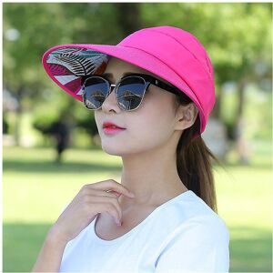 Unbranded (Rose Red) Women Large Visor Hat Wide Brim Sun Anti-uv Golf Tennis Cap Unbranded (Rose Red) Women Large Visor Hat Wide Brim Sun Anti-uv Golf Tennis Cap