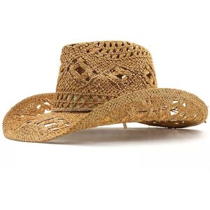 Unbranded (Khaki) Outdoor Fashion Straw Cap Wide Brim Western Cowboy Hat Sun Protection Ja Unbranded (Khaki) Outdoor Fashion Straw Cap Wide Brim Western Cowboy Hat Sun Protection Ja