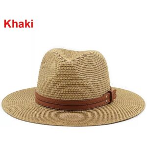 Unbranded (59-60cm//23.2-23.6inches, Khaki) Foldable Men Women Wide Brim Panama Hats Straw Unbranded (59-60cm//23.2-23.6inches, Khaki) Foldable Men Women Wide Brim Panama Hats Straw