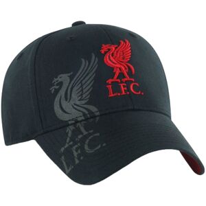 (One Size, Black) Liverpool FC Unisex Adult Obsidian Crest Baseball Cap (One Size, Black) Liverpool FC Unisex Adult Obsidian Crest Baseball Cap