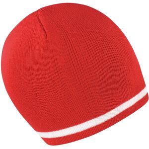 (One Size, Red / White) Result Unisex Winter Essentials National Beanie Hat (One Size, Red / White) Result Unisex Winter Essentials National Beanie Hat